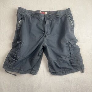 Y2K Mossimo Cargo Supply Blue Cargo Grunge Shorts Mens' Waist 40